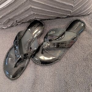 Born Black Patent Sandals